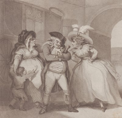 Többnejűség, [1787. augusztus 1.], újra kiadva 1802. július 1-jén. alkotó: Edward Williams