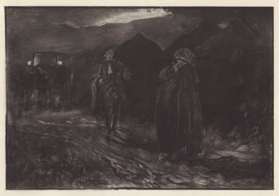 Illusztráció: Oliver Goldsmith: Lehajol, hogy hódítson (litho) alkotó: Edwin Austin (after) Abbey