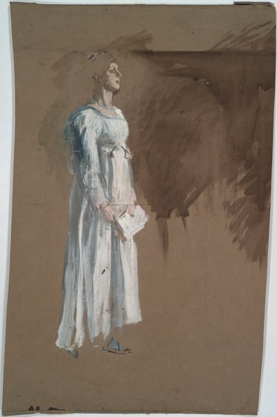 Egy figura klasszikus ruhában. alkotó: Edwin Austin Abbey
