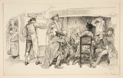Egy Ale House szoba - alkotó: Edwin Austin Abbey