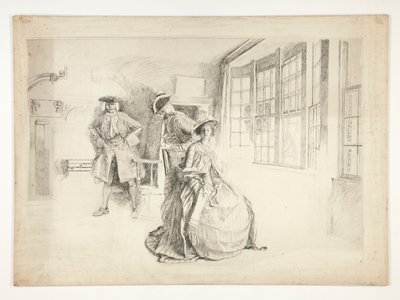 Egy kéretlen látogató alkotó: Edwin Austin Abbey