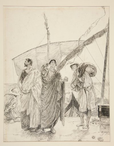 Syracuse Antipholus: alkotó: Edwin Austin Abbey