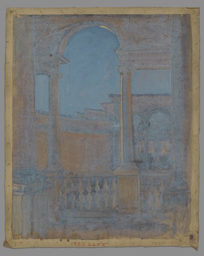 Építészeti tanulmány alkotó: Edwin Austin Abbey
