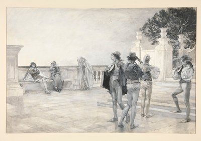 Balthazar énekli: alkotó: Edwin Austin Abbey