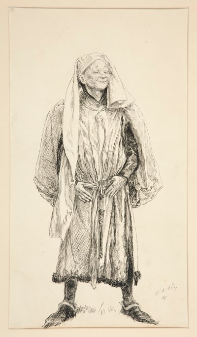 Boyet – V. felvonás, II. jelenet, Szerelem alkotó: Edwin Austin Abbey