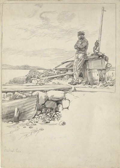 Sandy kapitány alkotó: Edwin Austin Abbey