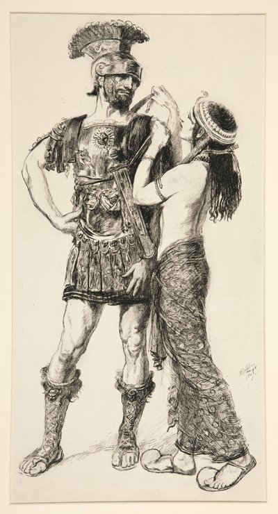 Kleopátra: alkotó: Edwin Austin Abbey