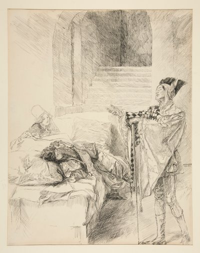Bohóc: alkotó: Edwin Austin Abbey
