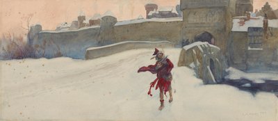 Összetétel tanulmány for alkotó: Edwin Austin Abbey