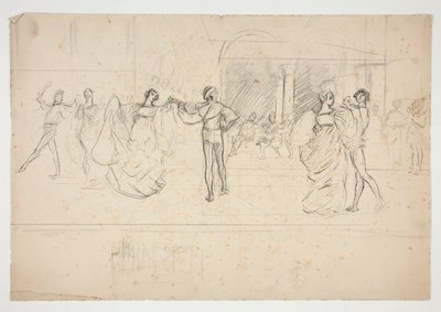 Összetétel tanulmány for alkotó: Edwin Austin Abbey