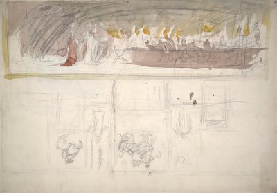 Összetétel tanulmány for alkotó: Edwin Austin Abbey