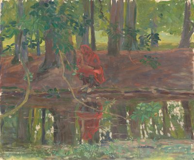 Kompozíciós tanulmány, esetleg a Szent Grál kutatásához és eléréséhez, Könyvkiadó szoba, Bostoni Nyilvános Könyvtár alkotó: Edwin Austin Abbey
