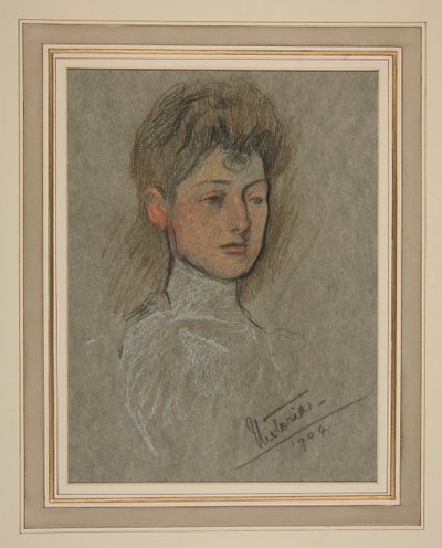 VII. Edward koronázása Portré: Victoria Alexandra Olga Mary hercegnő alkotó: Edwin Austin Abbey