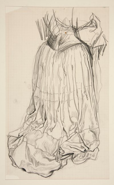 Drapéria tanulmány számára alkotó: Edwin Austin Abbey