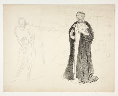 János király korai tanulmányai alkotó: Edwin Austin Abbey