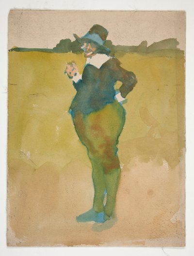 Kövér ember a tájban alkotó: Edwin Austin Abbey