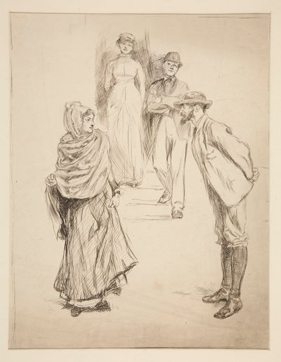 ábra Jelenet, tanulmány a számára alkotó: Edwin Austin Abbey