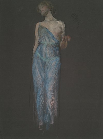ábra tanulmány a alkotó: Edwin Austin Abbey