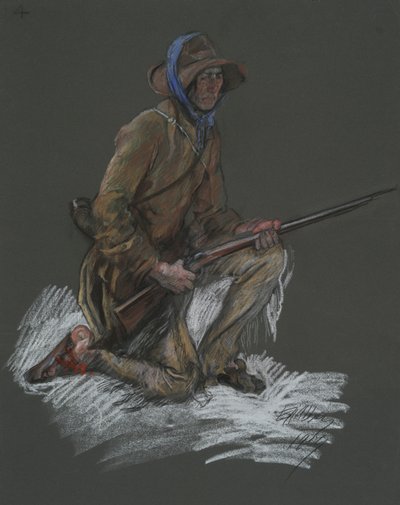 ábra tanulmány a alkotó: Edwin Austin Abbey