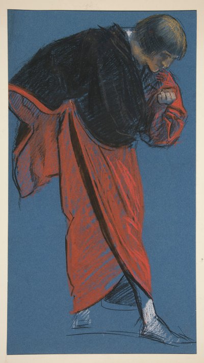 ábra tanulmány a alkotó: Edwin Austin Abbey