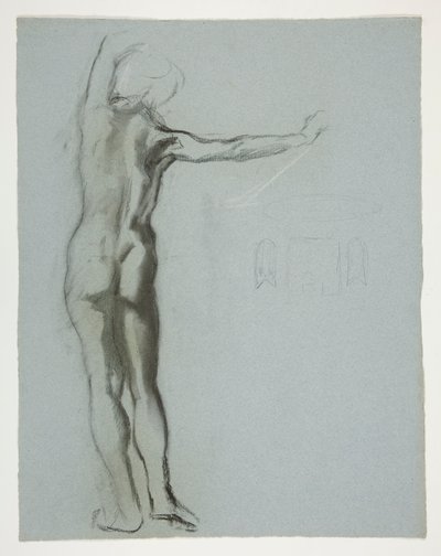 ábra tanulmány a alkotó: Edwin Austin Abbey