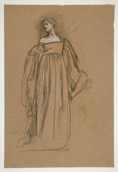 ábra tanulmány a alkotó: Edwin Austin Abbey