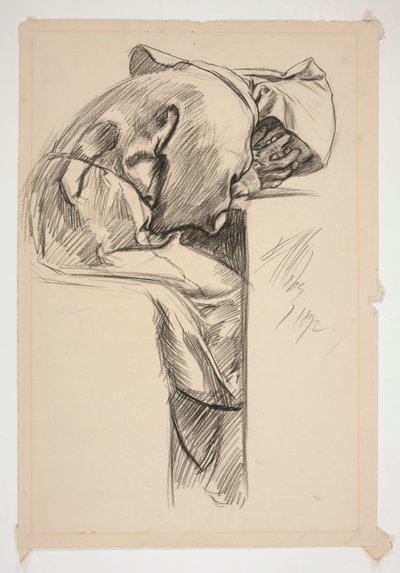 ábra tanulmány a alkotó: Edwin Austin Abbey