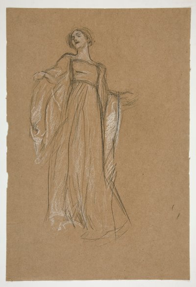 ábra tanulmány a alkotó: Edwin Austin Abbey