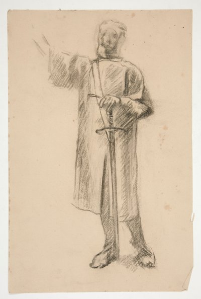 ábra tanulmány a alkotó: Edwin Austin Abbey