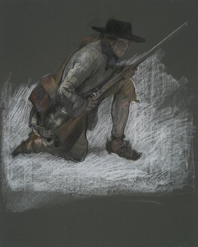 ábra tanulmány a alkotó: Edwin Austin Abbey