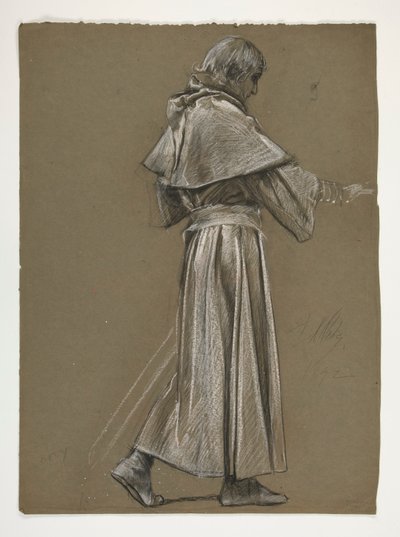 Ábratanulmány Arthur király számára alkotó: Edwin Austin Abbey
