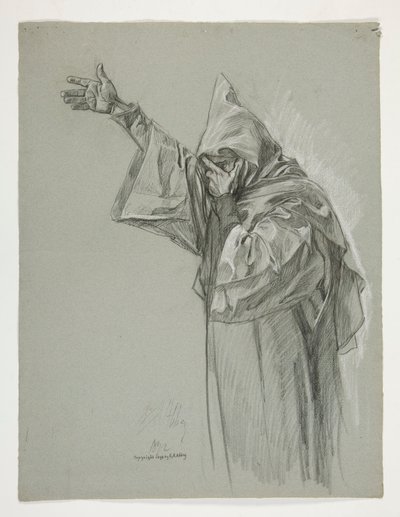 Ábratanulmány Arthur király számára alkotó: Edwin Austin Abbey