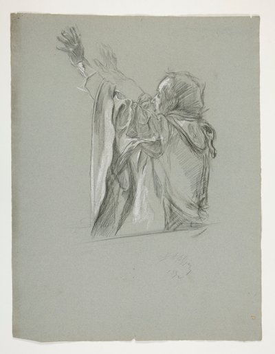 Ábratanulmány Arthur király számára alkotó: Edwin Austin Abbey
