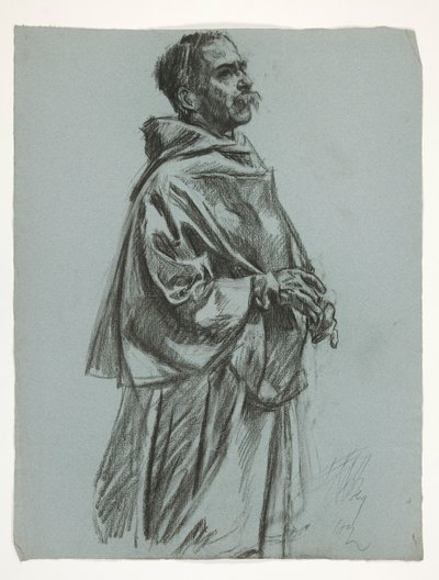 Ábratanulmány Arthur király számára alkotó: Edwin Austin Abbey
