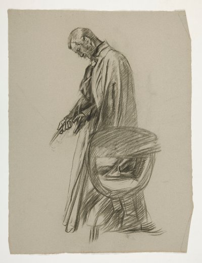 Ábratanulmány Arthur király számára alkotó: Edwin Austin Abbey
