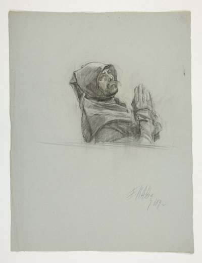 Ábratanulmány Arthur király számára alkotó: Edwin Austin Abbey
