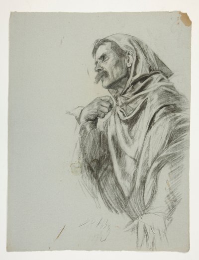 Ábratanulmány Arthur király számára alkotó: Edwin Austin Abbey
