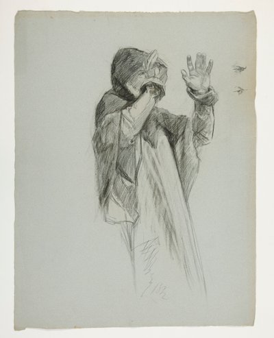 Ábratanulmány Arthur király számára alkotó: Edwin Austin Abbey
