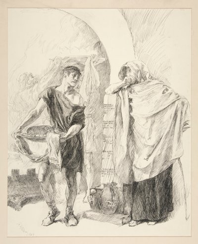 Első szolgáló: alkotó: Edwin Austin Abbey