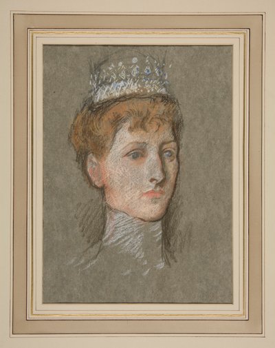 A walesi hercegnő (Mária királynő) feje alkotó: Edwin Austin Abbey