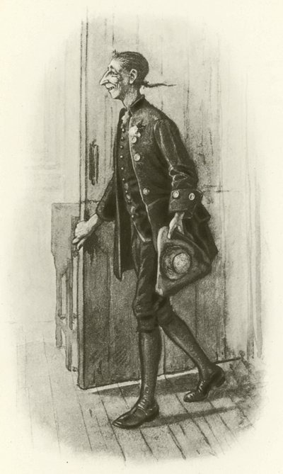 Ichabod Crane (metszet) alkotó: Edwin Austin Abbey