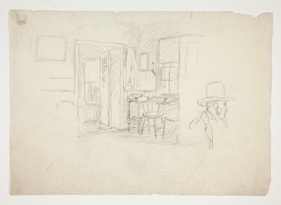 Belső tanulmány alkotó: Edwin Austin Abbey