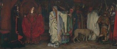 Lear király, I. felvonás, I. jelenet, 1898. alkotó: Edwin Austin Abbey