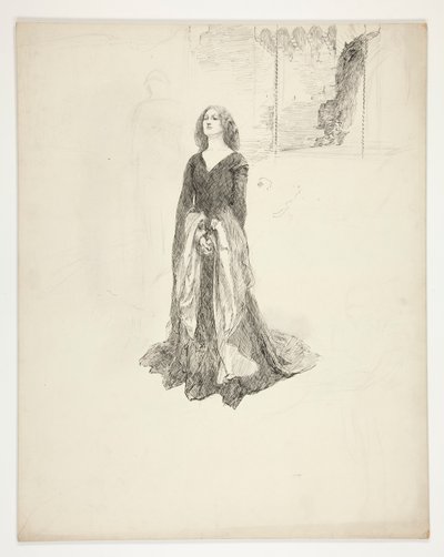 Összekulcsolt kezű hölgy, II. Richárd királytól alkotó: Edwin Austin Abbey