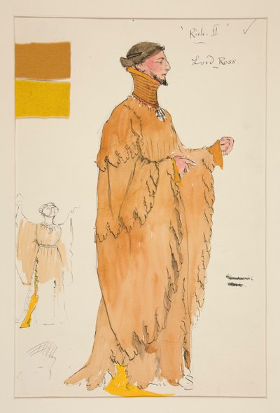 Lord Ross, jelmezvázlat Henry Irving számára alkotó: Edwin Austin Abbey
