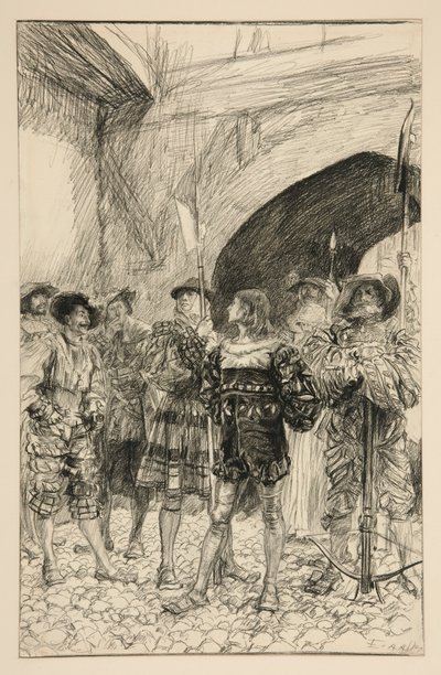 Lucio és Claudio – I. felvonás, iii. jelenet, Mérték a mértékért alkotó: Edwin Austin Abbey