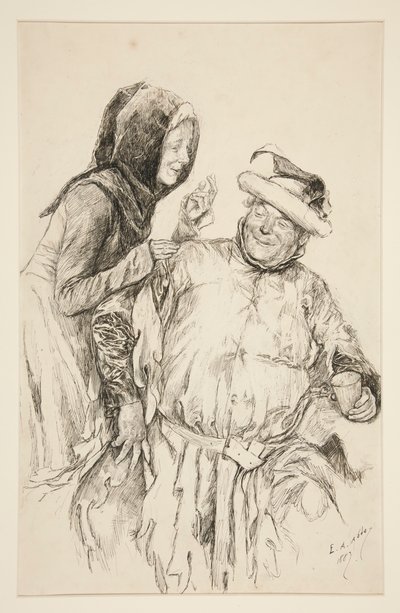 Úrnő gyorsan: alkotó: Edwin Austin Abbey