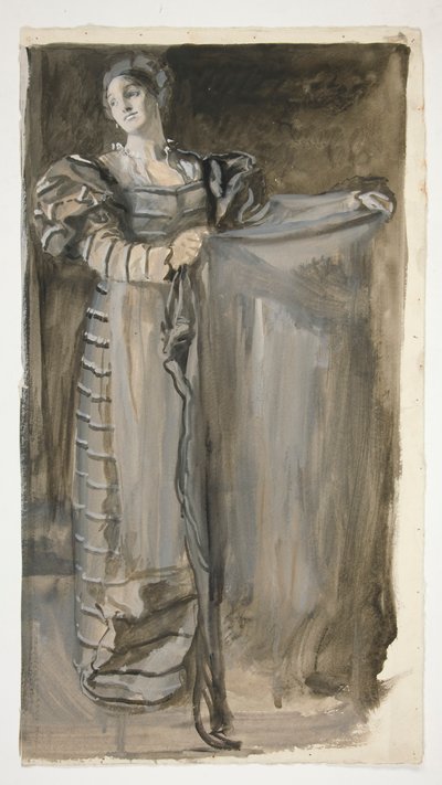 Előtanulmány az Othello számára (?) alkotó: Edwin Austin Abbey