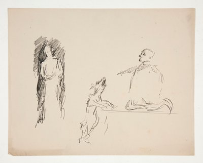 Alaktanulmányok lapja alkotó: Edwin Austin Abbey