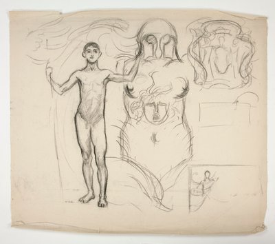 Vázlatok lapja alkotó: Edwin Austin Abbey
